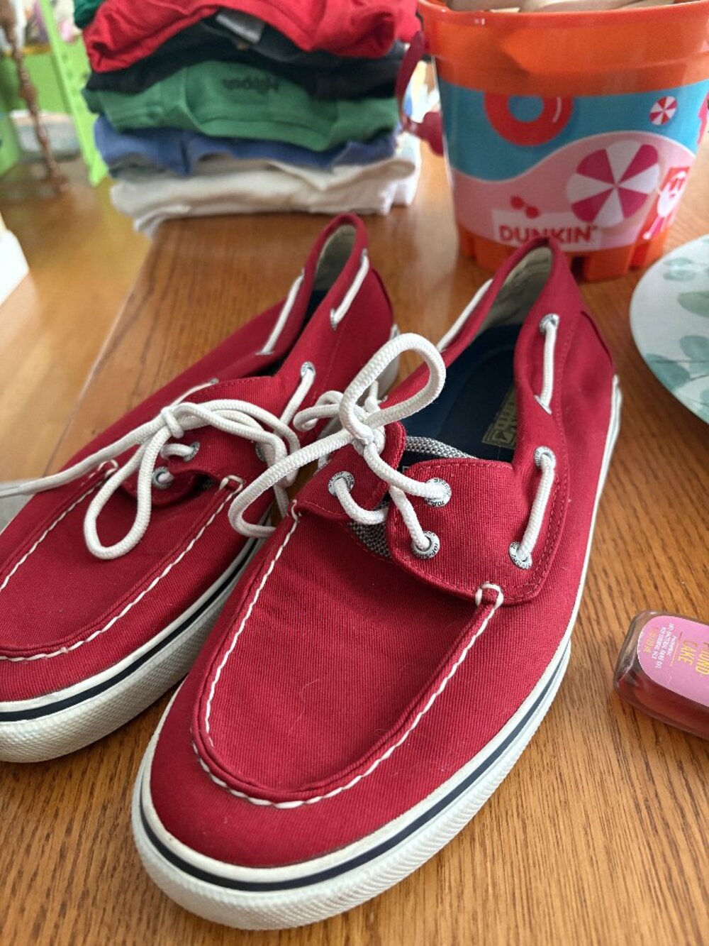 Sperry Canvas Top-Sider Red